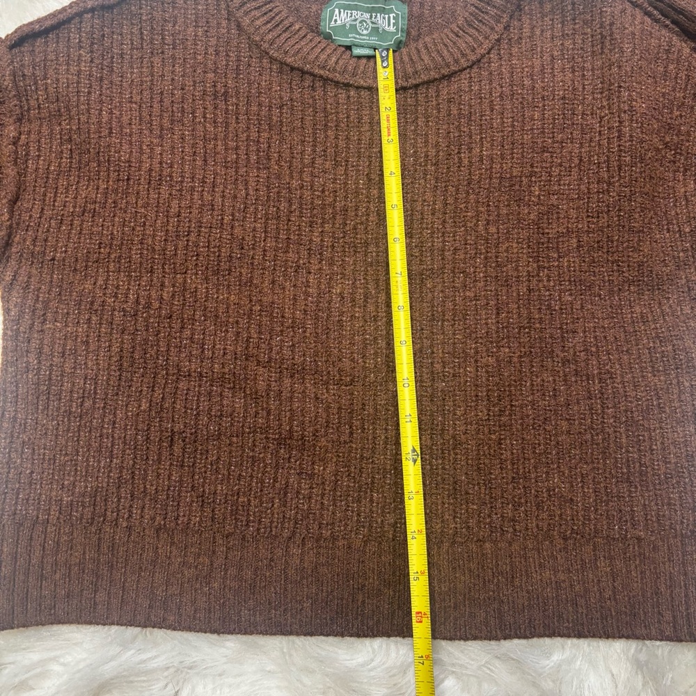American Eagle Brown Wool Blend Sweater size Small - Picture 8 of 9